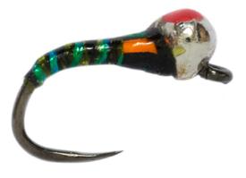 Fulling Mill Croston's Bung Buzzer Olive Barbless #14 - 3.0mm Red Spot