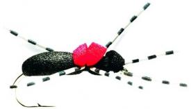 Fulling Mill Hi-Vis Black Foam Ant #14