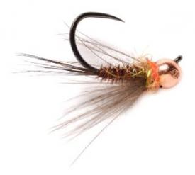 Fulling Mill Hot Spot Pheasant Tail Orange Barbless #20c