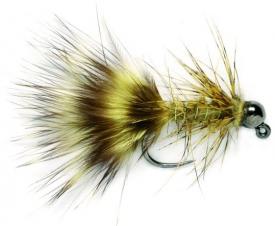 Fulling Mill Jig Bugger Olive Tungsten Barbless #12