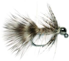 Fulling Mill Jig Bugger Tan Tungsten Barbless #12