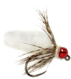 Fulling Mill Mop Fly White Barbless #14