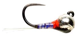 Fulling Mill Olsen's Diabaetis Perdigon Dark Violet & Silver Bead Barbless #18d