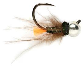 Fulling Mill Orange Tag Silver Jig Barbless #18c