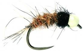 Fulling Mill SR White Head Hare's Ear Special Barbless #14