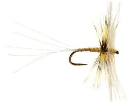 Fulling Mill Semi Circle Spinner Yellow May Dun Barbless #14