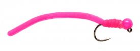 Fulling Mill Squirminator Hot Pink Hot Head Jig Barbless #12