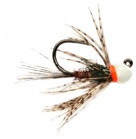 Fulling Mill White Bead Pheasant Tail Jig Barbless