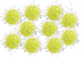 Glitter Eggs Chartreuse 10pc