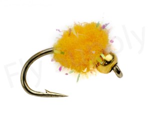 Euro Flies Glitter Salmon Egg Goldbead Cheese #16