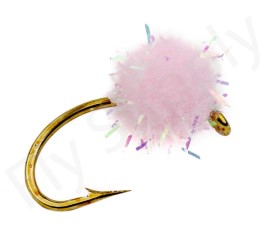 Euro Flies Glitter Salmon Egg Pink #10