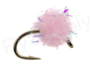 Euro Flies Glitter Salmon Egg Pink #16
