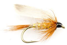 Euro Flies Gold Ribbed Hare Ear Wet #12