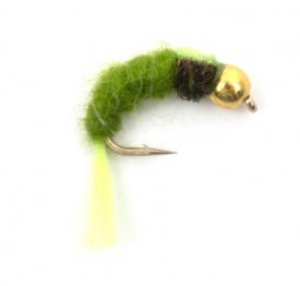 Euro Flies Heavy Nymph Fluo Green #10