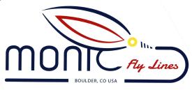 Monic Fly Lines Logo Sticker