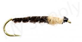 Euro Flies Natural Nymph Dark Brown #12
