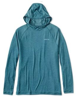 Orvis DriCast Logo Hoodie Blue Lagoon