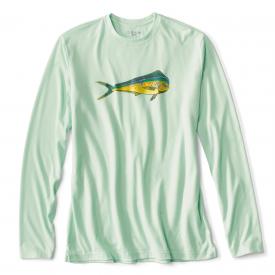 Orvis Drirelease LS Logo Tee Mist