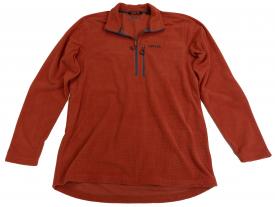 Orvis Grid Fleece Quarter Zip Orange - Medium