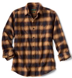 Orvis Perfect Flannel Shirt Black/Khaki 