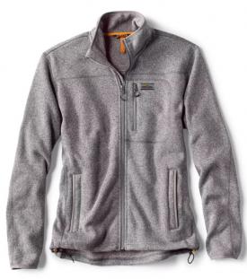 Orvis Recycled Sweater Fleece Jacket Heathergrey