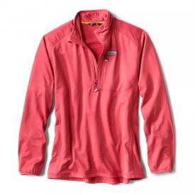 Orvis Womens Horseshoe Hills Quarter Zip Fleece Faded Red - Small