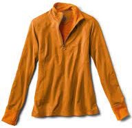 Orvis Womens Horseshoe Hills Quarter Zip Harvest Gold - Small