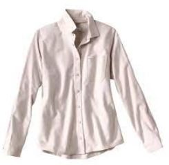 Orvis Womens Mid Mountain Flannel Long Sleeve Shirt Vapor - Small