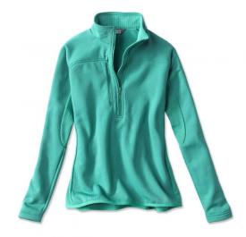 Orvis Womens Pro Half-Zip Fleece Turquoise - Small