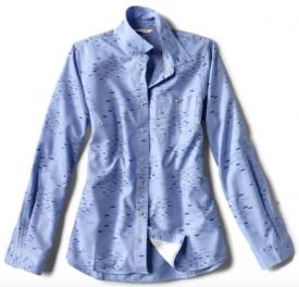 Orvis Womens Tech Chambray Work Shirt - Small