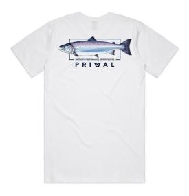 Primal Artist Tee Salmon White