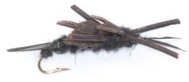 Euro Flies Rubber Leg Stone Fly Black #12