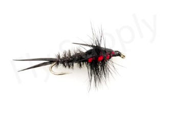 Euro Flies Helgramite Black  #10