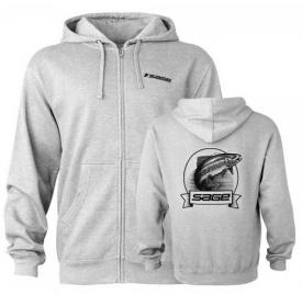 Sage Heritage Zip Hoodie Heather Grey