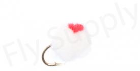 Euro Flies Salmon Egg White/Red #16