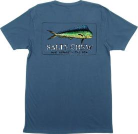 Salty Crew Dorado Harbor Blue Premium T-Shirt - Medium