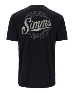 Simms Circle Lockup T-Shirt Black