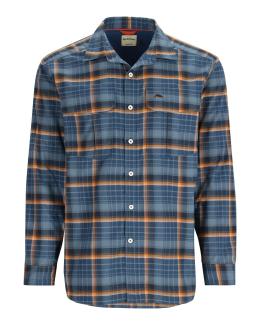 Simms ColdWeather Shirt Neptune/Sun Glow Ombre Plaid