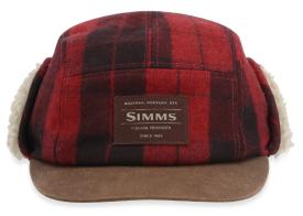 Simms Coldweather Cap Red Buffalo Plaid