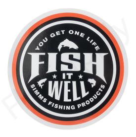 Simms Fish It Well Sticker Round