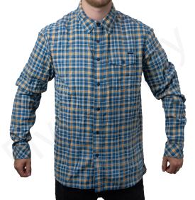 Simms Inland Flannel Neptune/Sun - Medium