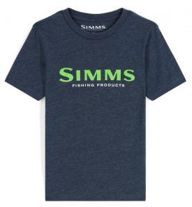 Simms Kid's Logo T-Shirt Harbor Blue