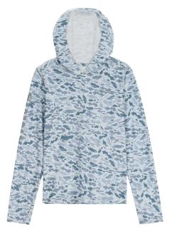 Simms Kids Solar Tech Hoody Ghost Camo Neptune Size Medium