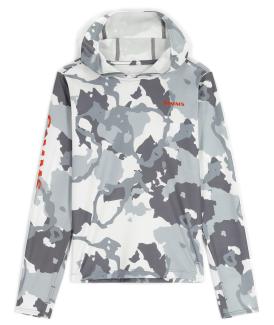 Simms Kids Solar Tech Hoody Regiment Camo Cinder Size Medium