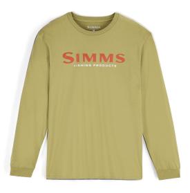 Simms Logo Shirt Long Sleeve Tent Green