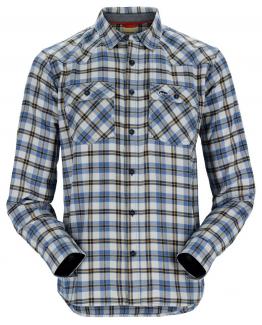 Simms Santee Flannel Admiral Blue/Navy Camp Plaid