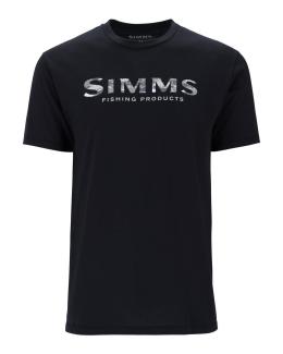 Simms Shroud Fill Logo T-Shirt Black