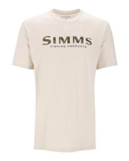 Simms Shroud Fill Logo T-Shirt Natural