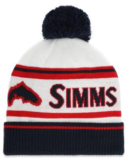 Simms Tip-Up Pom Beanie Americana