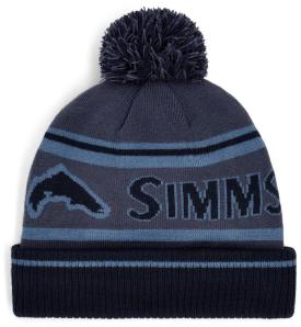 Simms Tip-Up Pom Beanie Huckleberry